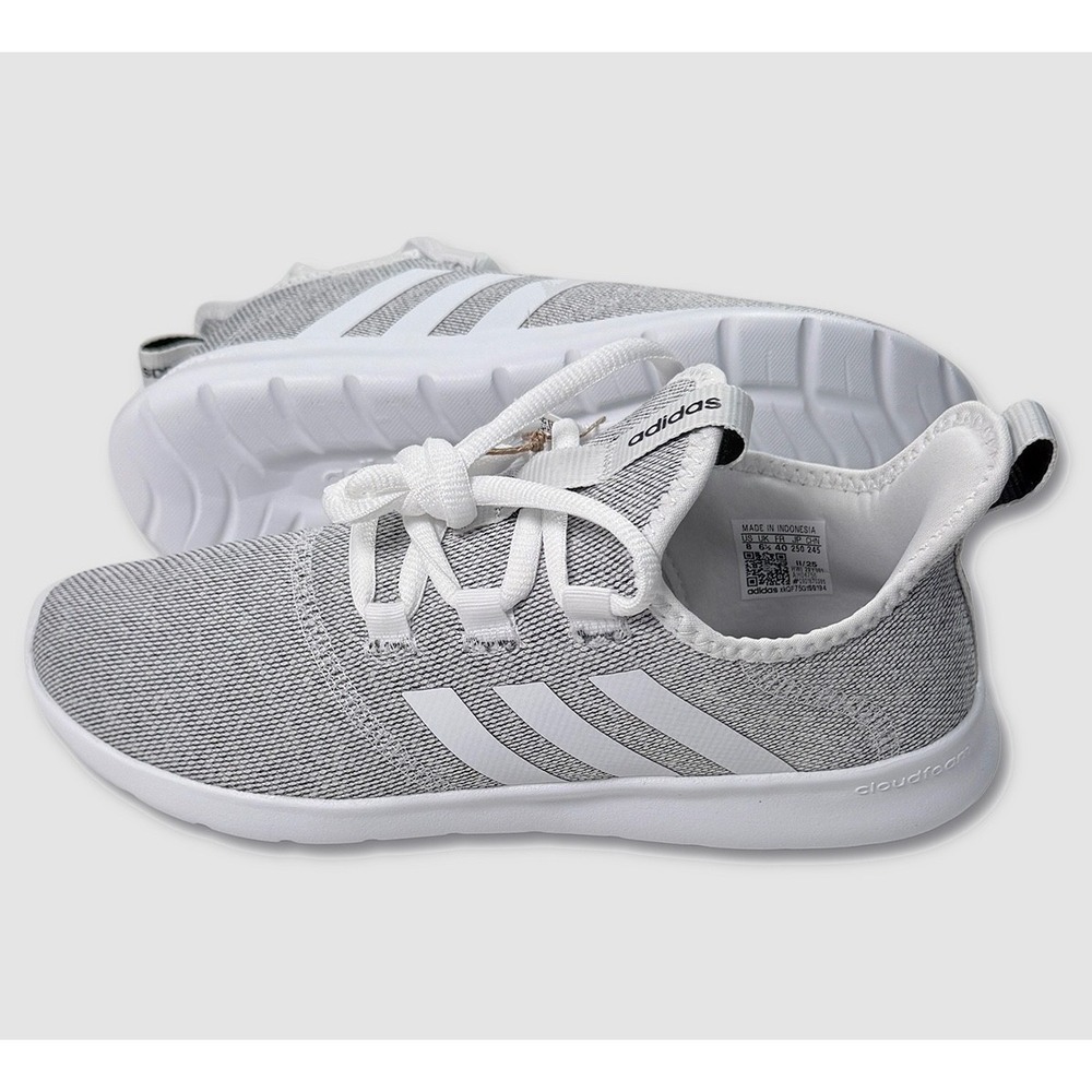 Adidas Cloudfoam Pure 2.0 Shoes - NEW Womens 8 Grey / White  - #49290-FLR